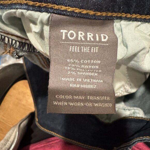 Torrid Sky High Skinny Crop HIGH-RISE Capri - Size 20 - Picture 5 of 5